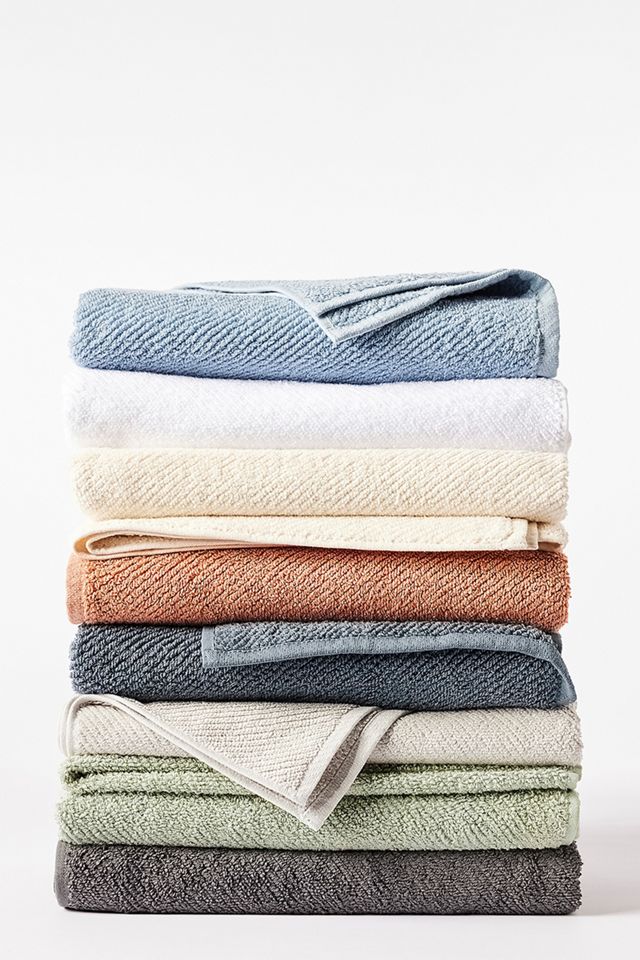 Stone Blue Organic Cotton 6-Piece Towel Set