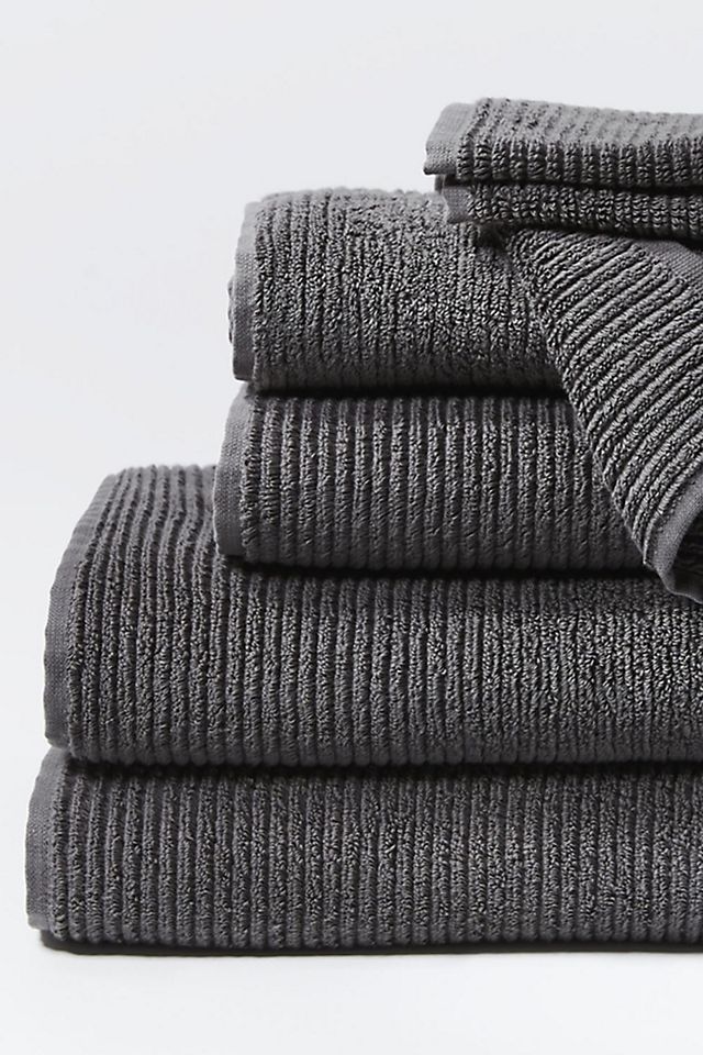 Coyuchi Temescal Organic Ribbed 6 Piece Towel Set