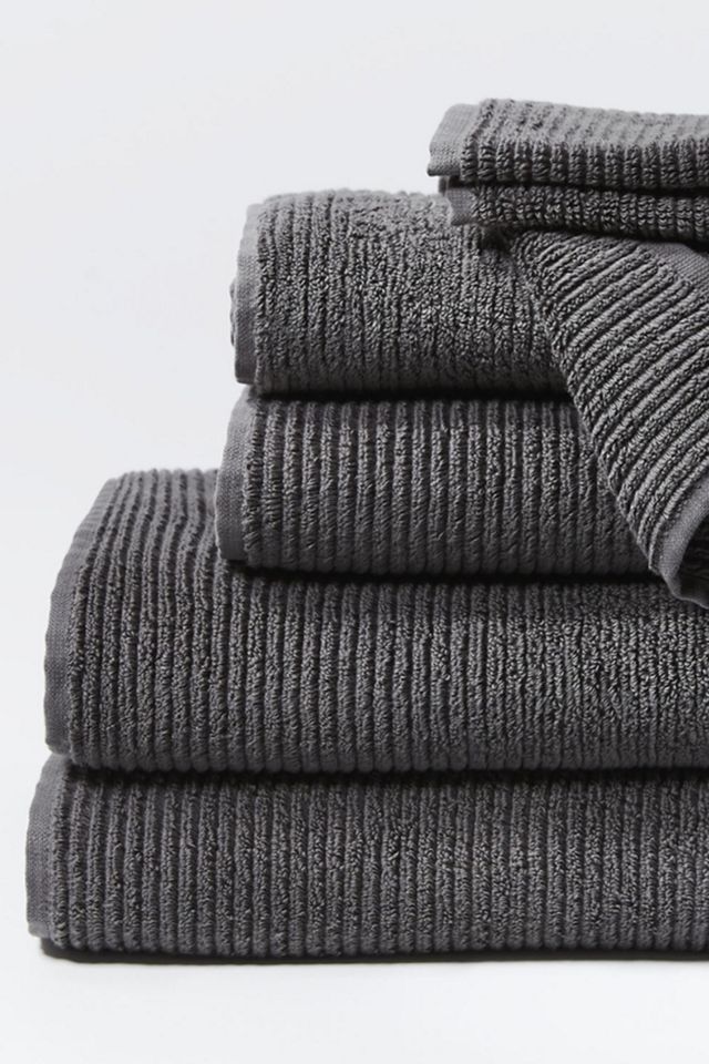 Organic Ribbed Bath Towels