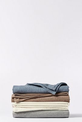 Coyuchi Sequoia Washable Organic Cotton & Wool Blanket