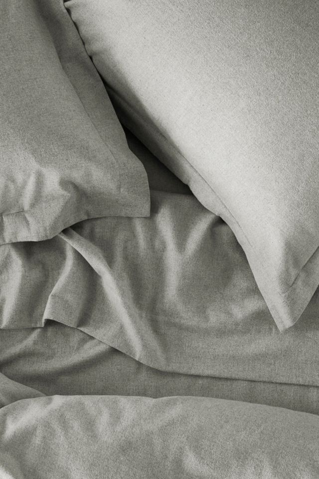 Undyed Organic Cotton Full/Queen Flannel Duvet Cover