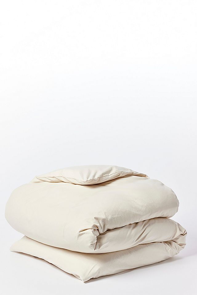 Undyed Organic Cotton Full/Queen Flannel Duvet Cover