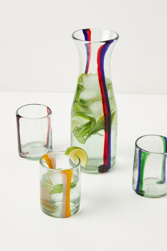 Clare V. for Anthropologie Striped Glass Tumblers, Set of 4 #2