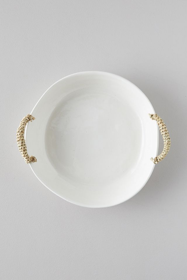 Ceramic Wrapped Handle Serving Bowl #1