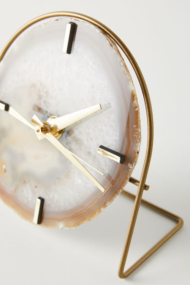 Agate Desk Clock #1