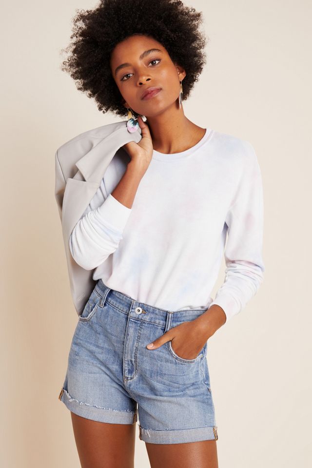 Pilcro Ultra High-Rise Slim Denim Shorts #4