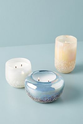 Pebble Glass Candle