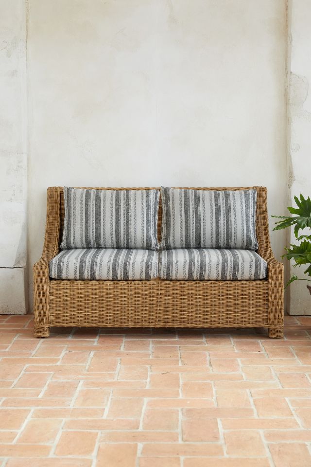 Wicker two seater sofa new arrivals