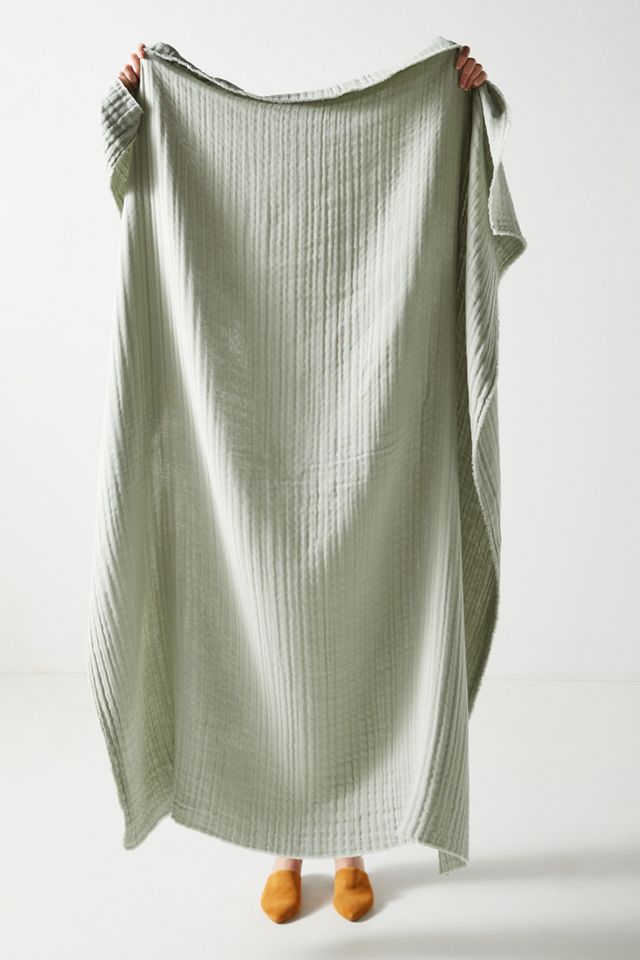 Airy Gauze Throw Blanket Anthropologie UK