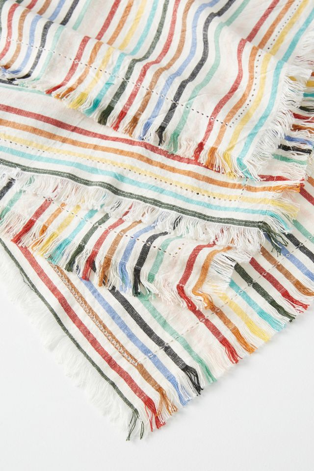 Ziggy Rainbow-Striped Napkins, Set of 4 #1