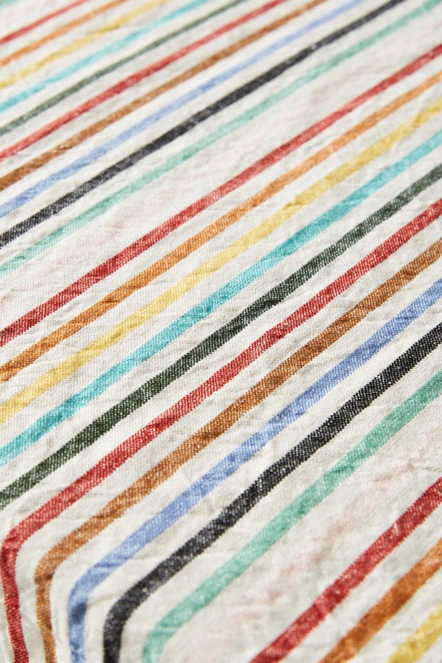 Ziggy Rainbow-Striped Table Cloth #1