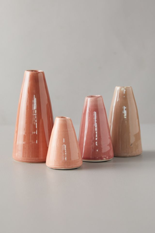 Pink Cylinder Vases, Set of 4 #1