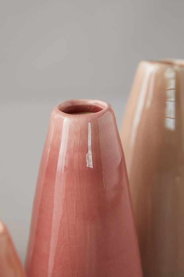 Pink Cylinder Vases, Set of 4 #5