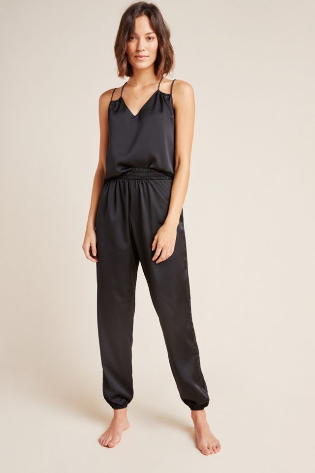 Elena Satin Joggers | Anthropologie