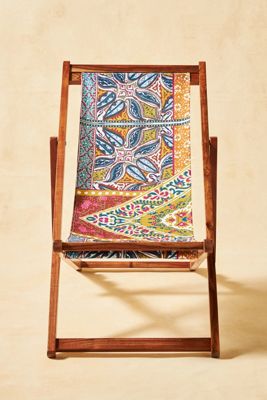 Blockprint Beach Sling Chair