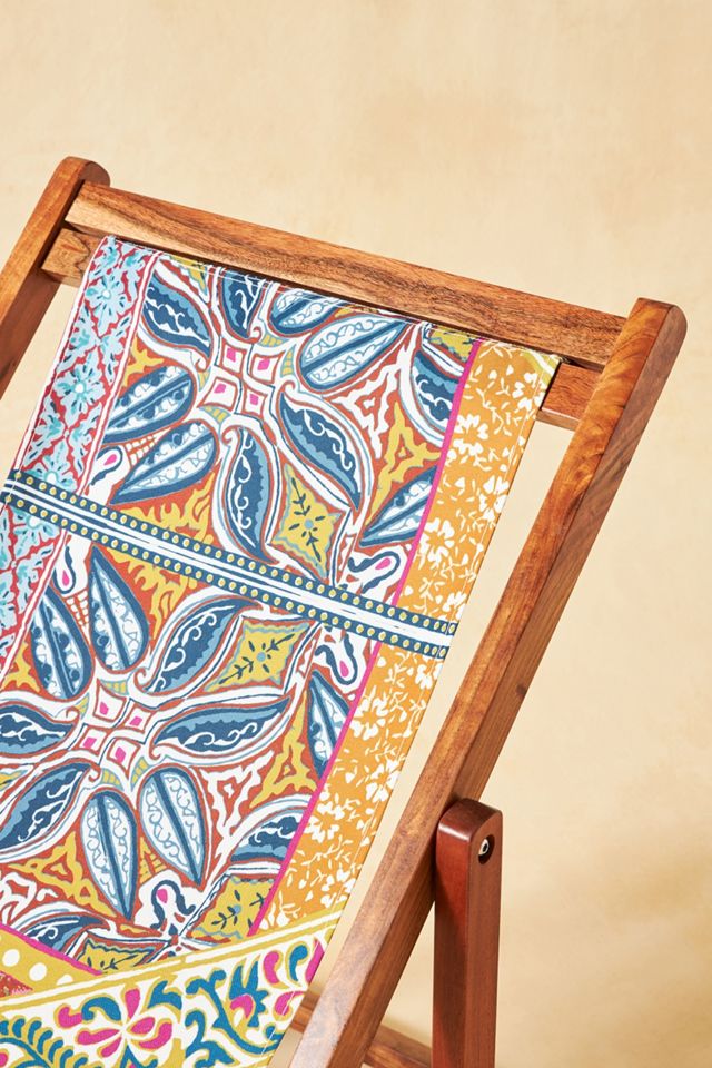 Blockprint Beach Sling Chair #4