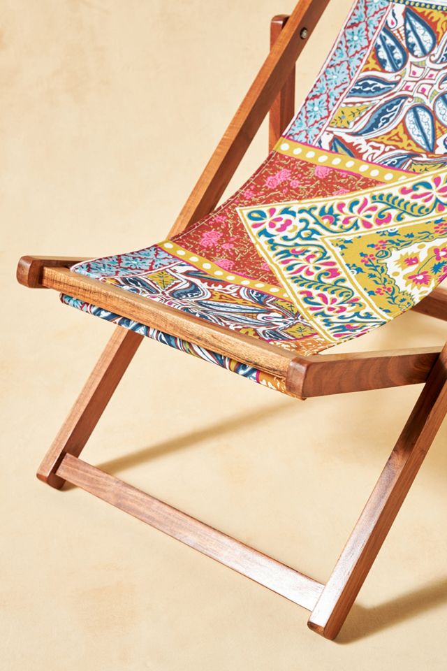 Blockprint Beach Sling Chair #5