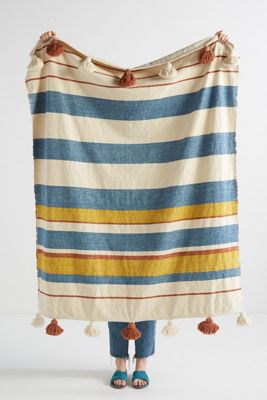 Tasseled Manny Throw Blanket