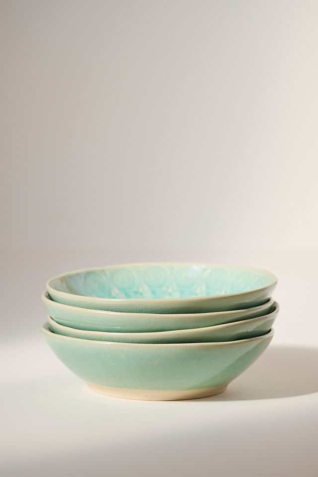 最安値保証*関税送料込【Anthro】Old Havana Pasta Bowl Old Havana Pasta Bowls, Set of 4 | AnthroHome