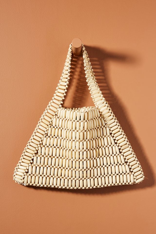 Bamboo beaded bag new arrivals