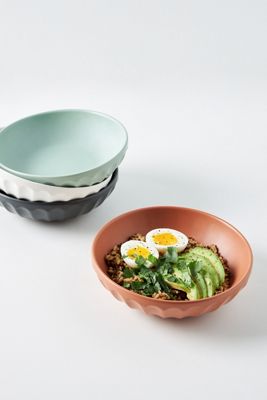 Matte Latte Pasta Bowls, Set of 4