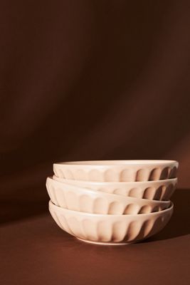 Matte Latte Pasta Bowls, Set of 4