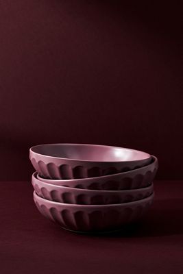 Matte Latte Pasta Bowls, Set of 4