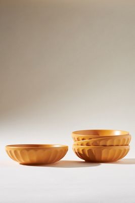 Matte Latte Pasta Bowls, Set of 4