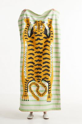 Tiger Cotton Beach Towel