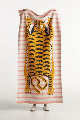 Tiger Cotton Beach Towel