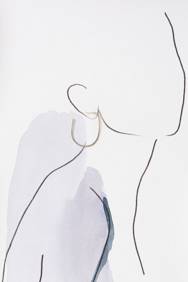 Macey Hammered Hoop Earrings #2