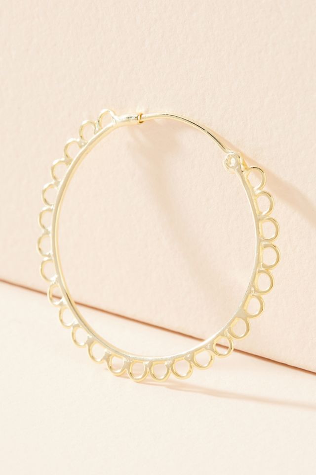 Gideon Scalloped Hoop Earrings #1