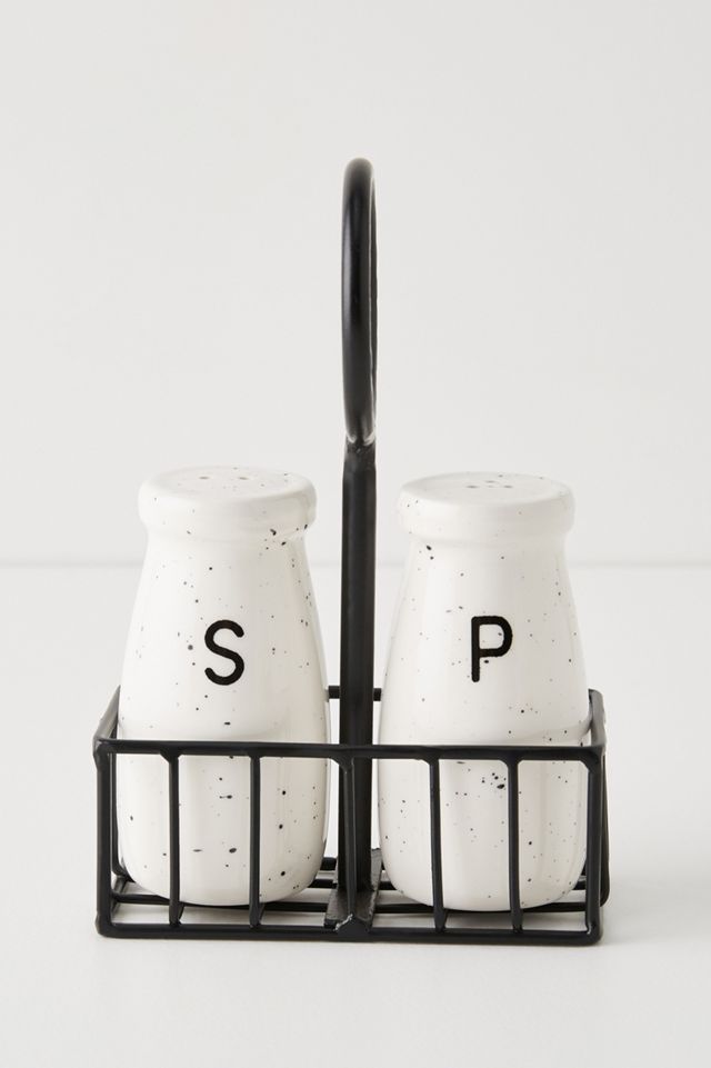 Milk Bottle Salt & Pepper Shakers #1