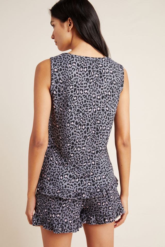 Leopard Ruffled Sleep Set #2