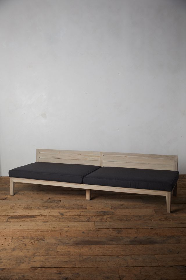 Vista Slatted Teak Outdoor Sofa Cushions, Set of 2 #1