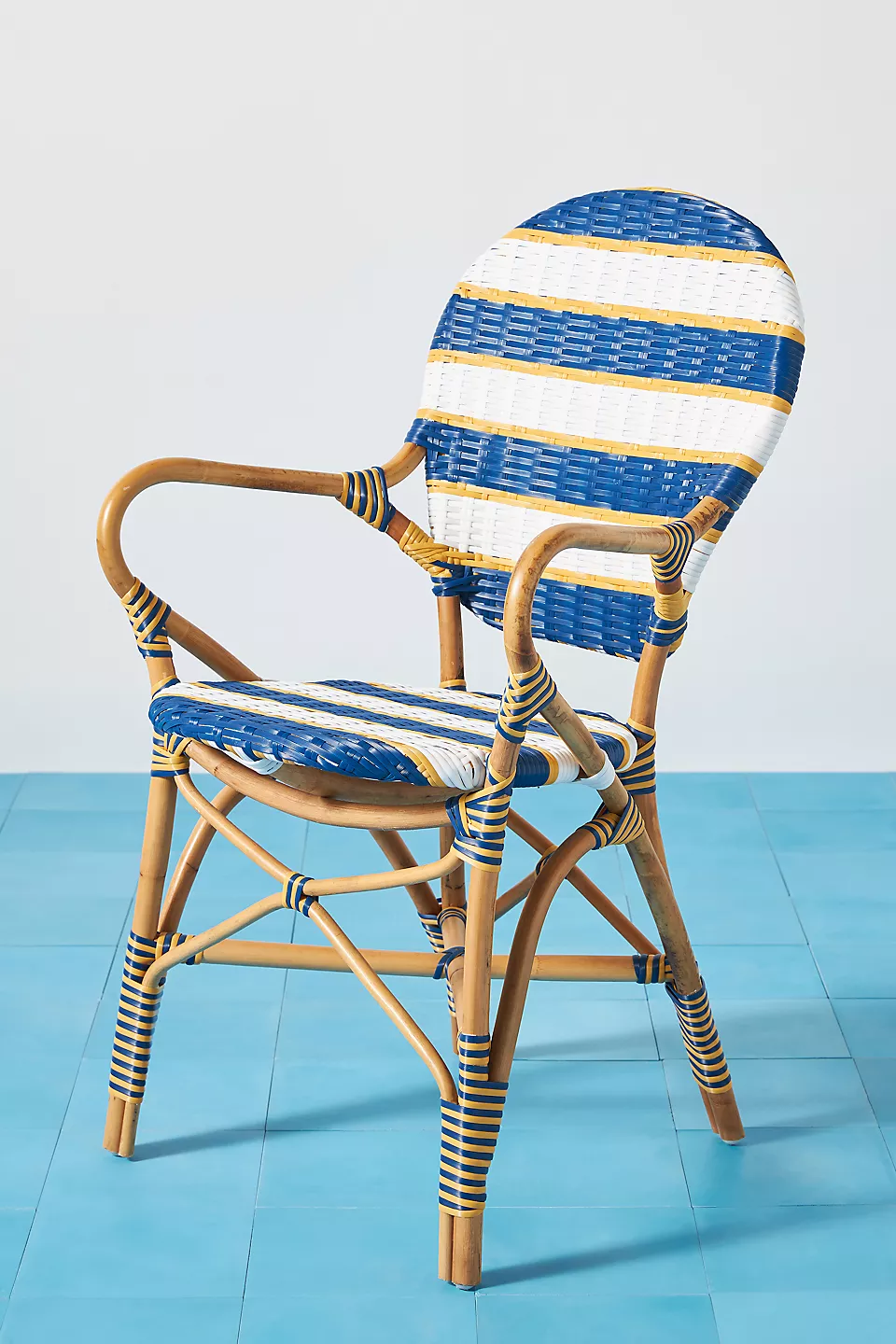 anthropologie.com | Belmar Striped Indoor/Outdoor Bistro Chair