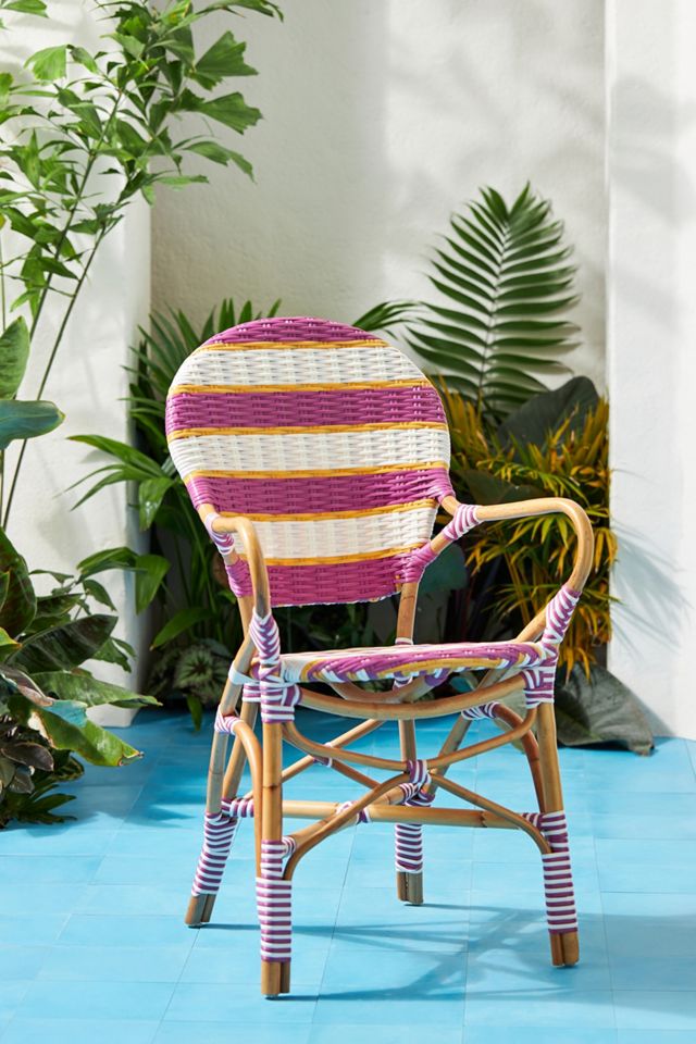 Belmar Striped Indoor/Outdoor Bistro Chair #1