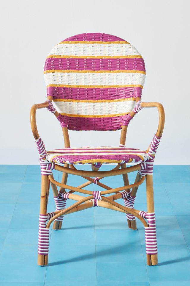Belmar Striped Indoor/Outdoor Bistro Chair #2