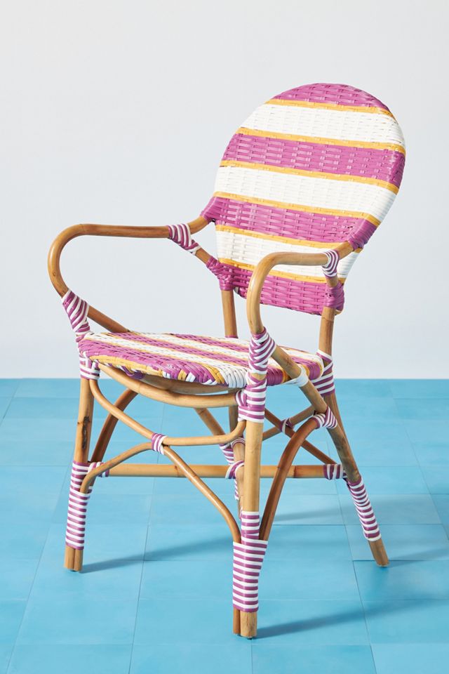 Belmar Striped Indoor/Outdoor Bistro Chair #3
