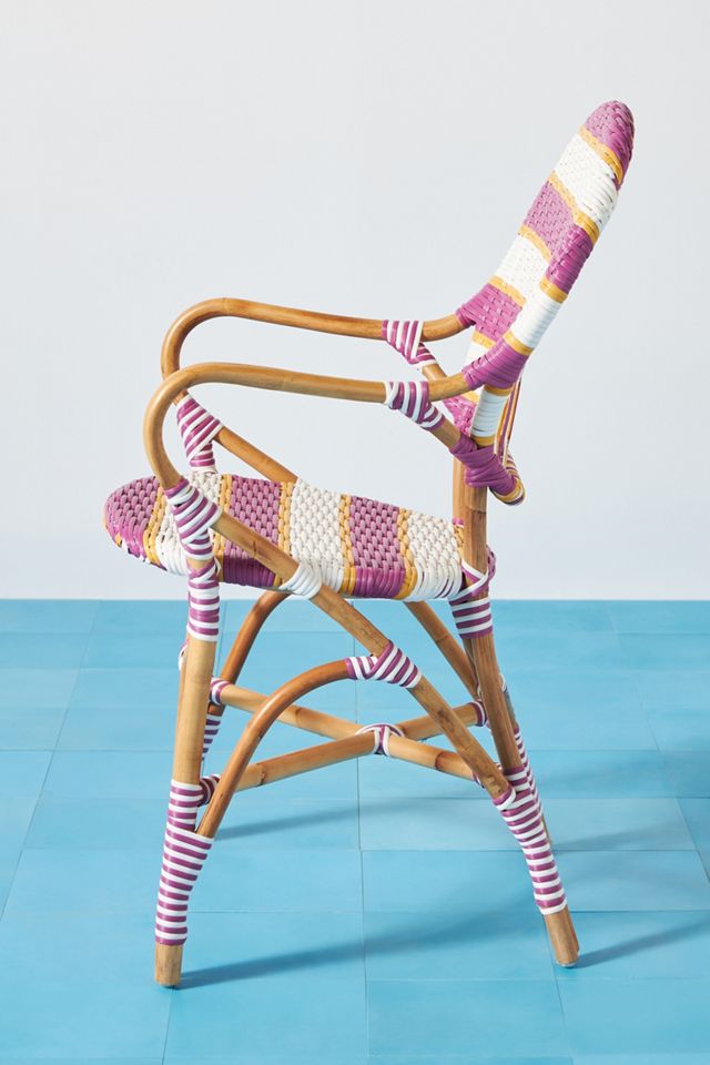 Belmar Striped Indoor/Outdoor Bistro Chair #4