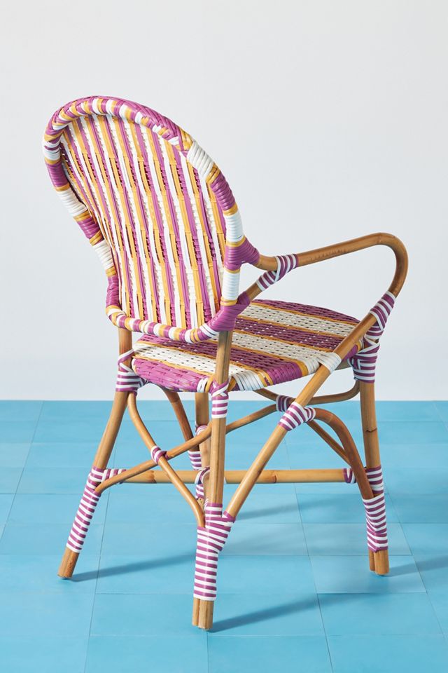 Belmar Striped Indoor/Outdoor Bistro Chair #5