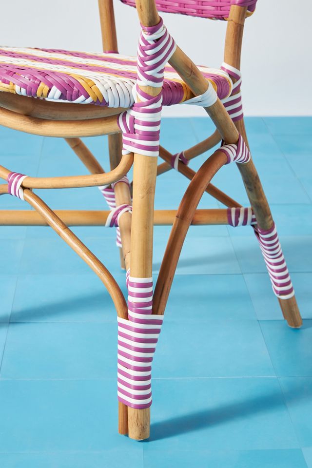 Belmar Striped Indoor/Outdoor Bistro Chair #7