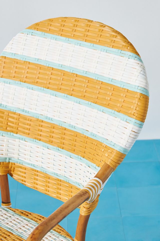 Belmar Striped Indoor/Outdoor Bistro Chair #6