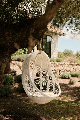 Peacock Indoor Outdoor Hanging Chair AnthroLiving