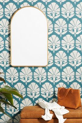 The Clara Scalloped Wood Mirror