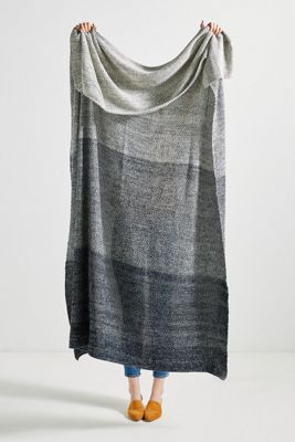 Gradient Knit Throw Blanket