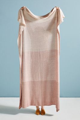 Gradient Knit Throw Blanket