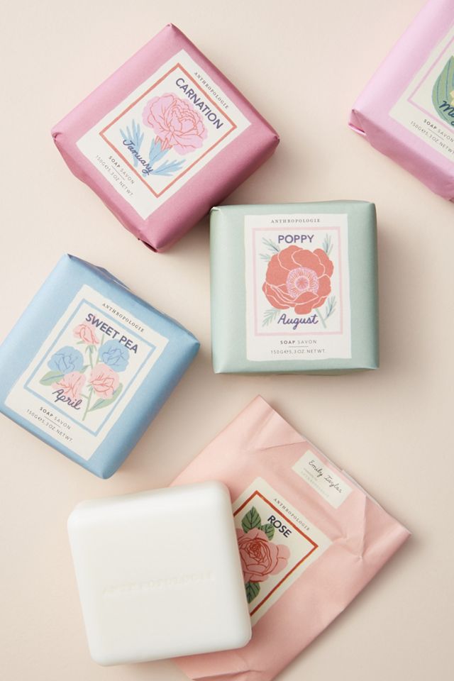 Birth Month Floral Bar Soap #1