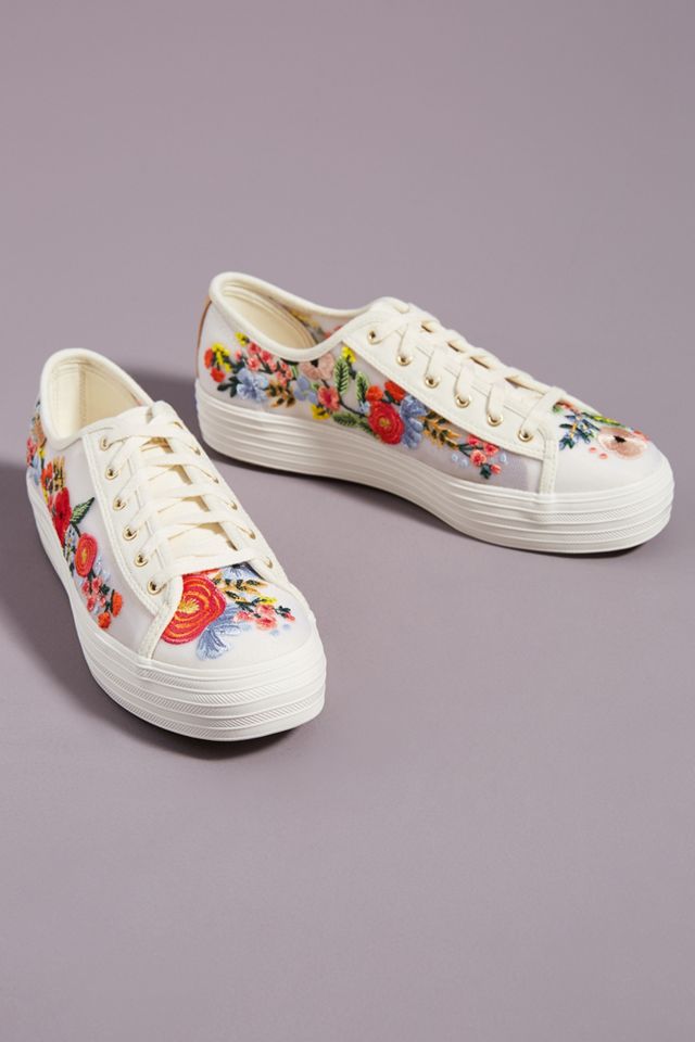 Keds Embroidered Platform Sneakers #1
