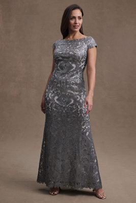 Robe De Bal Tadashi à Paillettes Noires - Taille 10, Stretch, Ruchées - Neuf Sans étiquettes
